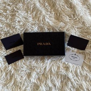 Prada Authentic Wallet Gift Box 7.5” x 4” x 1.5”